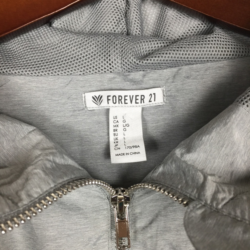 Forever 21 Large Lightweight Silver Jacket - image 3